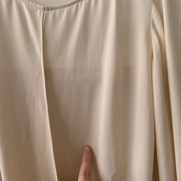 ALICE + OLIVIA BRAD DRAPED CRISSCROSS BLOUSE - Picture 4 of 8